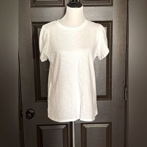 St. John's Bay Soft White Short Sleeve Tee